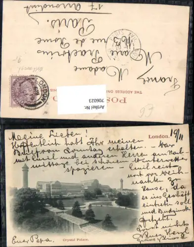 706023 London Crystal Palace 1911