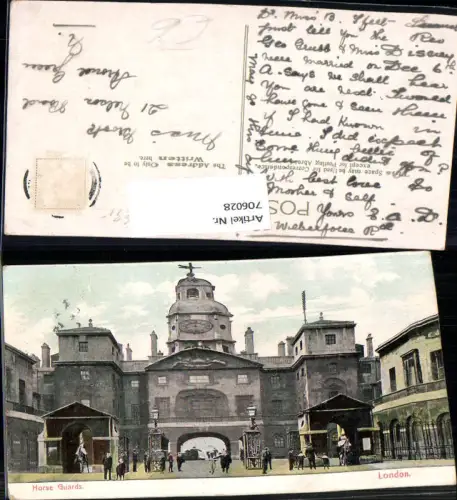 706028 London Horse Guards Soldaten auf Pferden