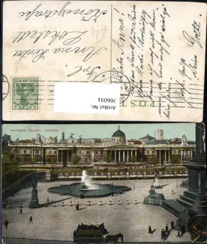 706031 London National Gallery Kutsche Reklame Borwicks