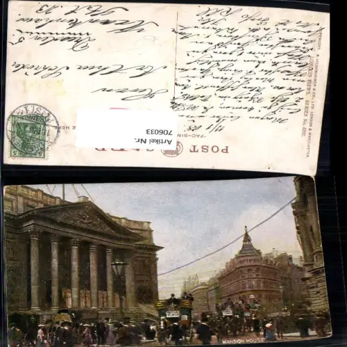 706033 Künstler AK London Mansion House