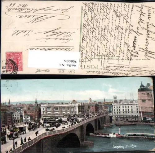 706036 London London Bridge Brücke Schiff Dampfer