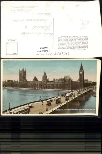 706037 London Houses of Parliament and Westminster Bridge Doppeldeckerbus Bus Big Ben