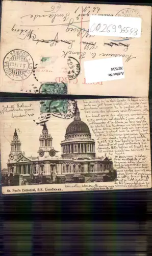 707534 London St. Pauls Cathedral pub Woodbury Series 483 Stp. Lovisa Finland