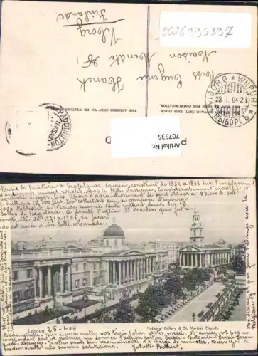 707535 London National Gallery St. Martins Church Stp. Paddington Viborg