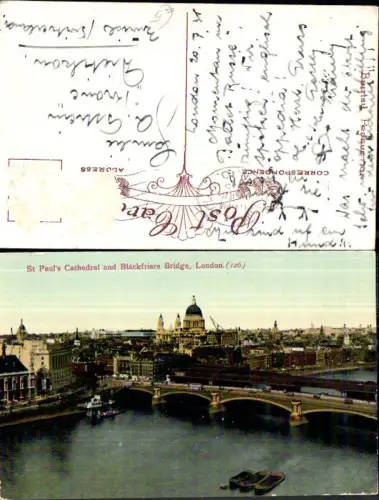 707589 London St. Paul`s Cathedral Blackfriars Bridge Brücke