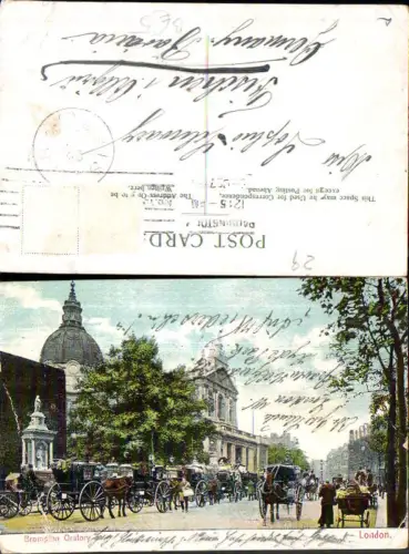 707600 London Brompton Oratory Kutsche gel Fischen