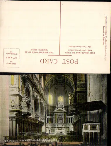 707612 London St. Paul`s Cathedral pub Eyre e Spottiswoode`s Woodbury Series 3157