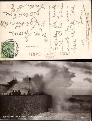 709607 Brighton Rough Sea Palace Pier