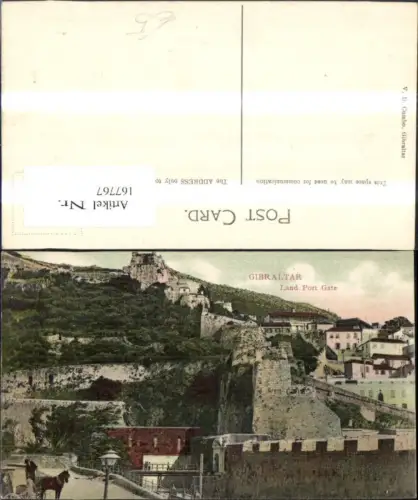 167767,Gibraltar Land Pot Gate Britisches Überseegebiet