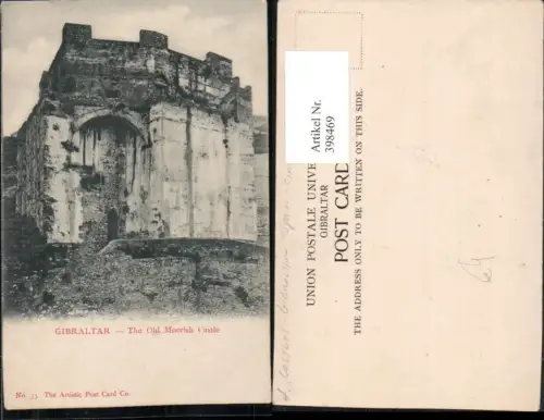 398469,Gibraltar The Old Moorish Castle Burg