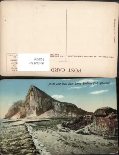 398503,Gibraltar North-east view from Santa Barbara Fort Bergkulisse
