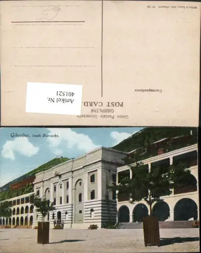 401521,Gibraltar South Barracks Gebäude Arkaden
