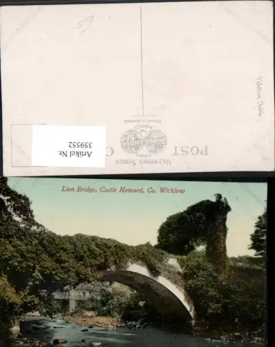 359552,Ireland Irland Wicklow Castle Howard Lion Bridge Brücke