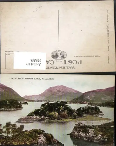 359558,Ireland Irland Killarney Upper Lake The Islands Insel Bergkulisse