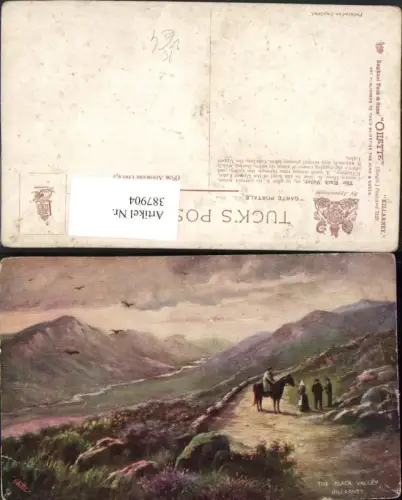 387904,Künstler AK Ireland Killarney Black Valley Landschaft pub Raphael Tuck 7137