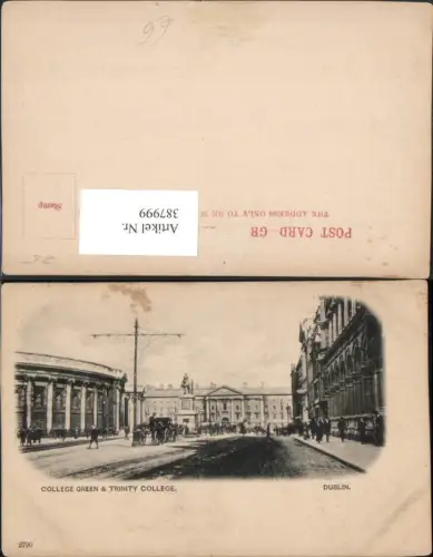 387999,Ireland Dublin College Green and Trinity College Schule