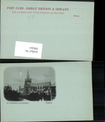 398261,Ireland Dublin St. Patricks Cathedral Kirche Mondschein