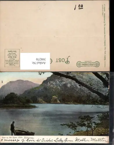 398270,Ireland Killarney View on the Upper Lake See Boot
