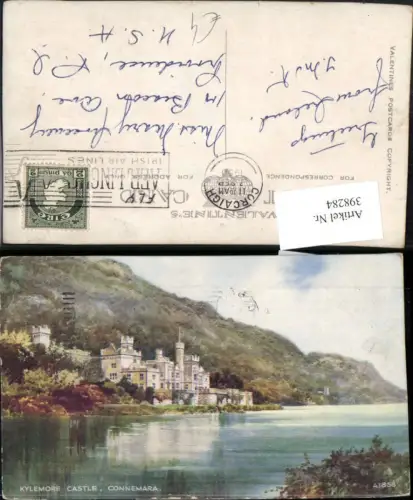 398284,Künstler AK Ireland Connemara Kylemore Castle Schloss