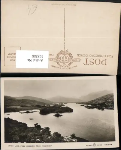 398288,Ireland Killarney Upper Lake from Kenmare Road See