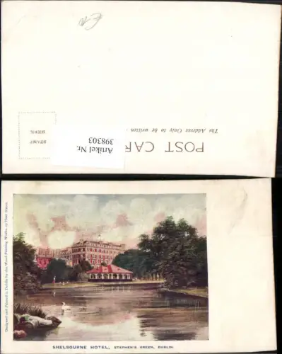 398303,Künstler AK Ireland Dublin Stephens Green Shelbourne Hotel