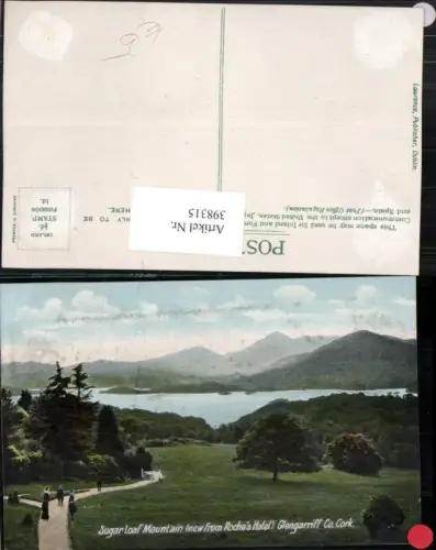398315,Ireland County Cork Glengarriff Sugar Loaf Mountain from Roches Hotel Bergkulisse