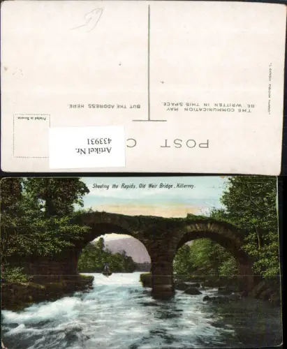 433931,Ireland Killarney Old Weir Bridge shooting the Rapids Fluss Brücke