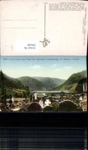 606299,Glendalough View of the Lower Lake from the Cathedral Friedhof Ireland Great Britain
