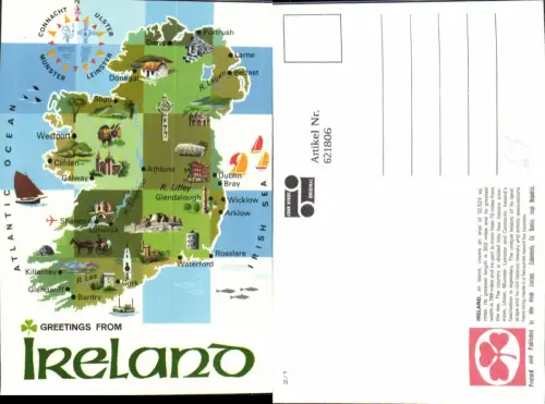 621806,Greetings from Irland Ireland Lagekarte