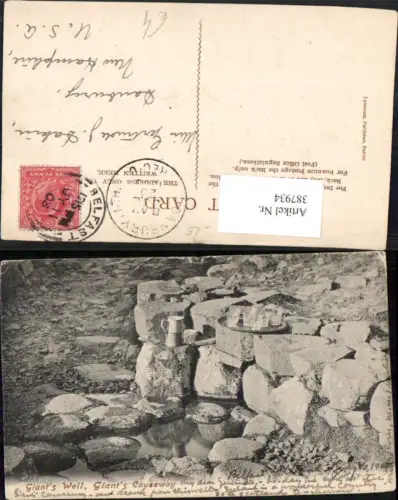 387934,Great Britain Northern Ireland Giants Causeway Giants Well Kanne Gläser Steine
