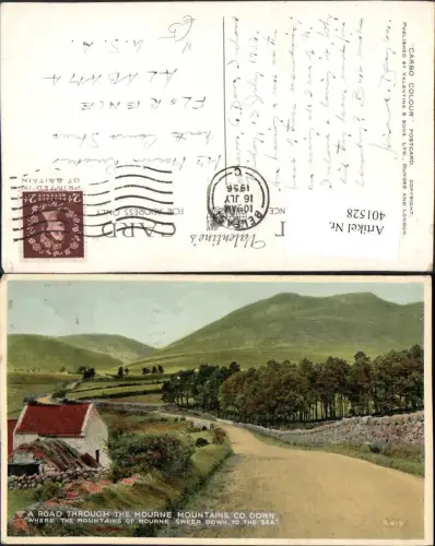 401528,Northern Ireland County Down Road through the Mourne Mountains Straße