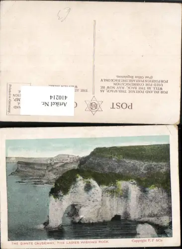 410214,Northern Ireland Giants Causeway Ladies wishing Rock Felsen Küste