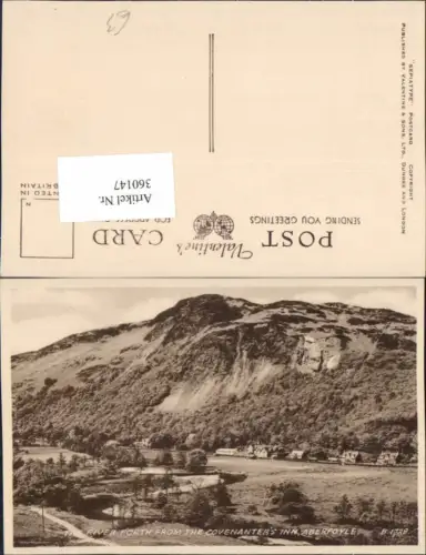 360147,Scotland Stirling Aberfoyle River Forth from the Covenanters Inn Bergkulisse