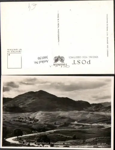 360150,Scotland Stirling Ben Venue and Aberfoyle Trossachs road Bergkulisse