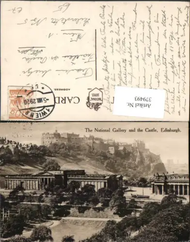 379493,Scotland Edinburgh National Gallery and Castle Gebäude Burg