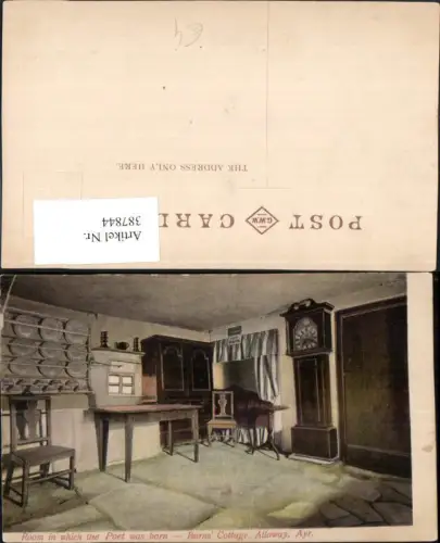 387844,Great Britain Scotland Ayr Alloway Burns Cottage Room Innenansicht