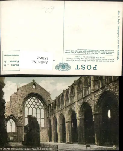 387852,Great Britain Scotland Edinburgh Holyrood Palace Chapel Royal Kirche