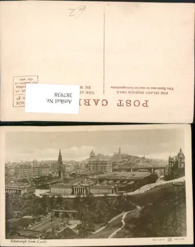 387938,Great Britain Scotland Edinburgh from Castle Totale