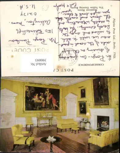 390093,Great Britain Scotland South Queensferry Hopetoun House Yellow Drawing Room