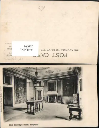 390094,Great Britain Scotland Edinburgh Holyrood Lord Darnleys Room