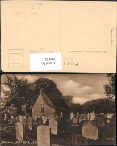 390172,Great Britain Scotland Ayr Alloway Auld Kirk Kirche Friedhof Tod