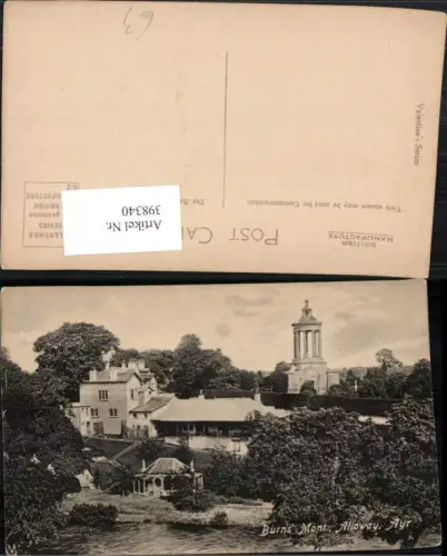 398340,Scotland Ayr Alloway Burns Mont Monument