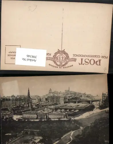 398346,Scotland Edinburgh from the Castle Teilansicht