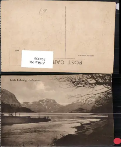 398356,Scotland Loch Lubnaig Callander See Bergkulisse