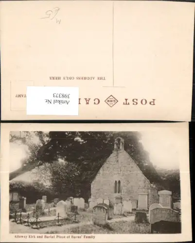 398373,Scotland Alloway Kirk and Burial Place of Burns Family Friedhof