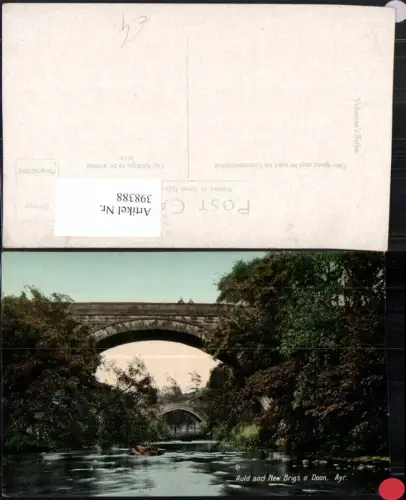 398388,Scotland Ayr Auld and New Brigs o Doon Brücken