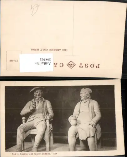 398393,Scotland Ayr Tam o Shanter and Souter Johnny Statuen