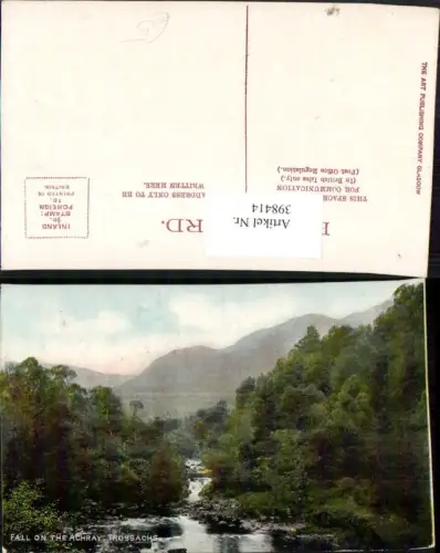 398414,Scotland Stirling Trossachs Fall on the Achray Wasserfall