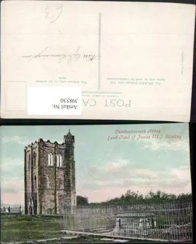 398530,Scotland Stirling Cambuskenneth Abbey Abtei Grabmal