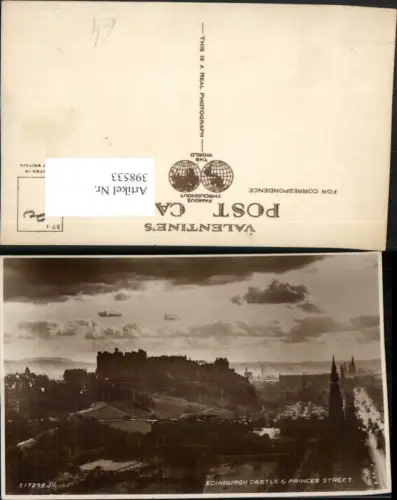 398533,Scotland Edinburgh Castle and Princes Street Burg